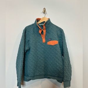 PATAGONIA Mens Cotton Quilted Snap-T Pullover M